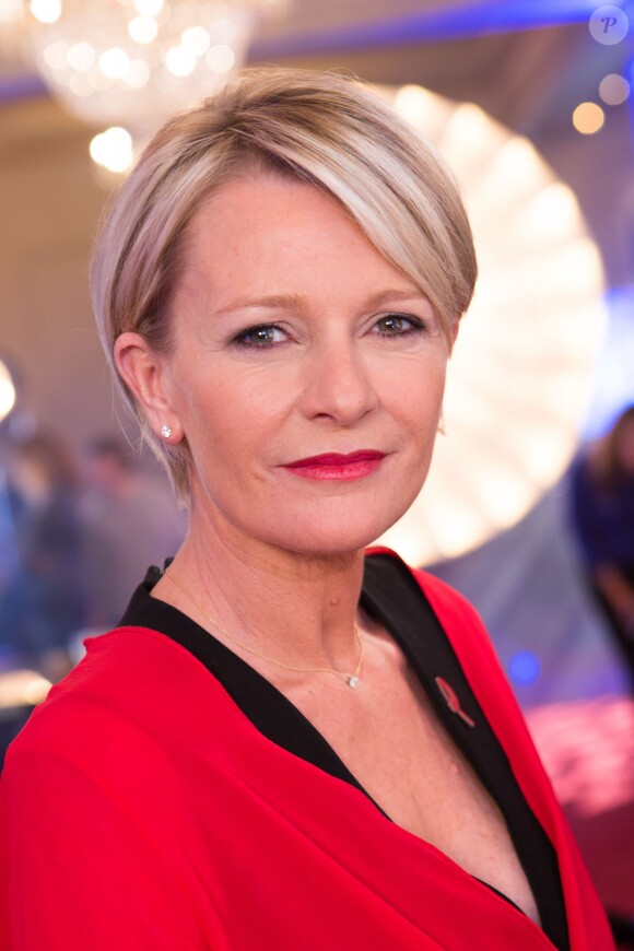 Exclusif - Sophie Davant pour l'émission spéciale Sidaction, le 25 mars 2014 au thêatre Mogador à Paris.