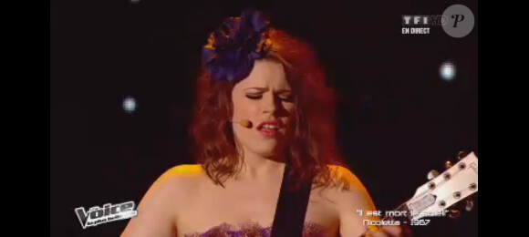 Caroline Rose en live dans The Voice 2 le samedi 13 avril 2013 sur TF1