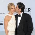   Patrick Dempsey et sa femme Jillian au dîner de l'amfAR au Festival de Cannes en mai 2011. Le couple a annoncé en janvier 2015 son divorce, après 15 ans de mariage.  