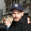 Exclusif - M. Pokora arrive à un enregistrement à la station de radio RTL à Paris. Le 3 février 2015.