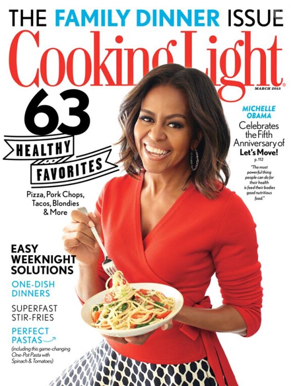 Michelle Obama en couverture de Cooking Light, mars 2015