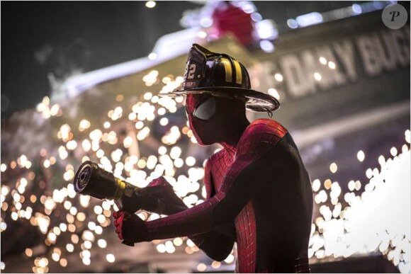 Spider-Man lors de sa dernière apparition au cinéma dans The Amazing Spider-Man 2.
