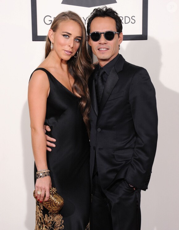 Chloe Green et son compagnon Marc Anthony - 56eme ceremonie des Grammy Awards a Los Angeles le 26 janvier 2014.  The 56Th Grammy Awards Arrivals held at The Staples Center in Los Angeles, California on January 26th, 2014.26/01/2014 - Los Angeles