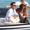 Marc Anthony et sa compagne Chloe Green quittent le club 55 a Saint Tropez le 6 juillet 2013.  Marc Anthony and his girlfriend Chloe Green leaving the club 55 in Saint Tropez, South France on july 6, 2013.06/07/2013 - Saint Tropez