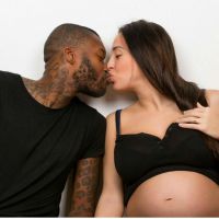 Djibril Cissé et Marie-Cécile Lenzini, enceinte : Futur papa câlin avec sa belle