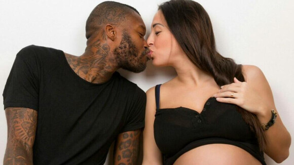 Djibril Cissé et Marie-Cécile Lenzini, enceinte : Futur papa câlin avec sa belle