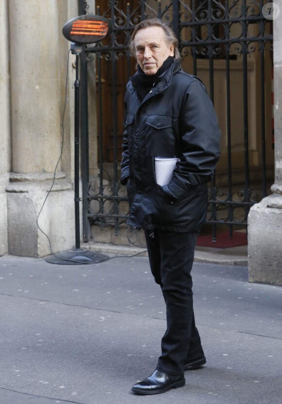 Alexandre Arcady - Hommage à Roger Hanin à la synagogue de la rue Buffault à Paris, le 12 février 2015.