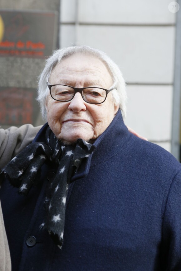 Roger Dumas - Hommage à Roger Hanin à la synagogue de la rue Buffault à Paris, le 12 février 2015.