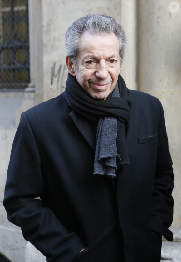 Michel Creton - Hommage à Roger Hanin à la synagogue de la rue Buffault à Paris, le 12 février 2015.