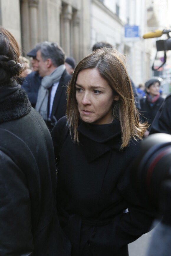 Emmanuelle Boidron - Hommage à Roger Hanin à la synagogue de la rue Buffault à Paris, le 12 février 2015.