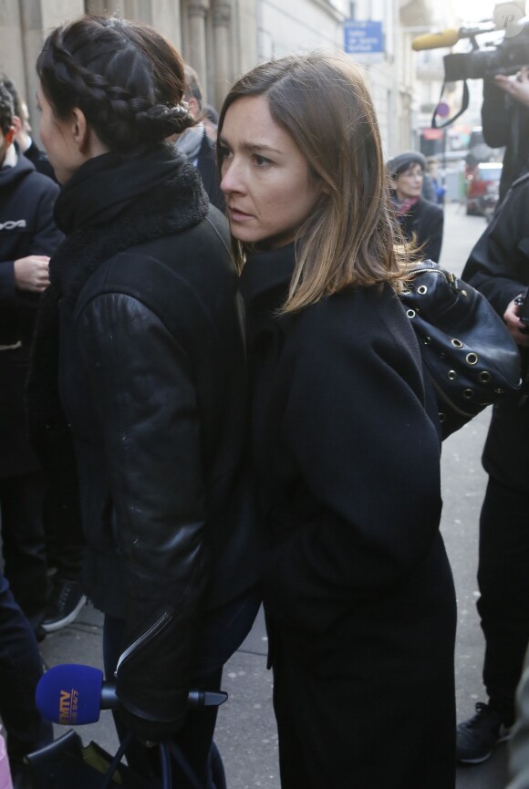 Emmanuelle Boidron - Hommage à Roger Hanin à la synagogue de la rue Buffault à Paris, le 12 février 2015.
