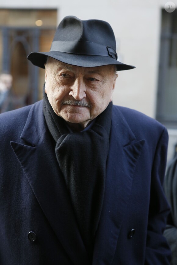 Maître Georges Keijman - Hommage à Roger Hanin à la synagogue de la rue Buffault à Paris, le 12 février 2015.
