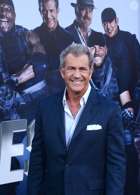 Mel Gibson lors de la Première du film "The Expendables 3" au TCL Chinese Theatre à Los Angeles. Le 11 août 2014 