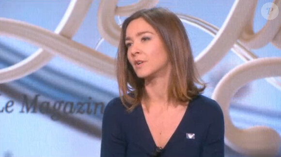 La comédienne Emmanuelle Boidron, invitée de l'émission Le Tube sur Canal+, le samedi 14 février 2015.