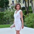  Milla Jovovich enceinte (montre Jaeger-LeCoultre) - Premi&egrave;re du film "Cymbeline" lors du 71&egrave;me festival international du film de Venise le 3 septembre 2014. 