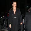 Irina Shayk arrive au Lincoln Center pour participer au défilé caritatif Fashion For Relief. New York, le 14 février 2015.