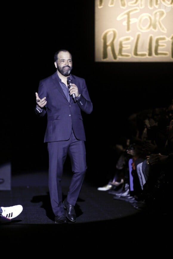 Jeffrey Wright lors du défilé caritatif Fashion For Relief organisé par Naomi Campbell au Lincoln Center. New York, le 14 février 2015.
