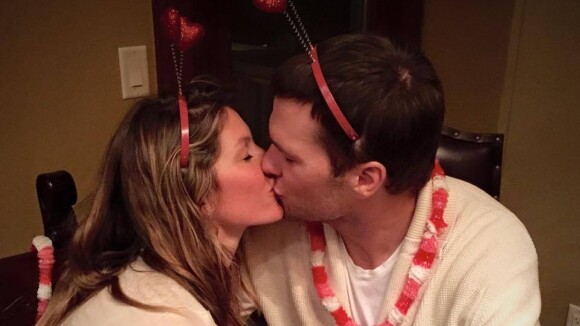 Gisele Bündchen et Tom Brady : Tendre baiser de Saint-Valentin pour les amoureux