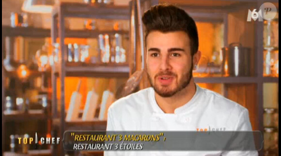 Kévin dans Top Chef 2015, sur M6, le lundi 16 février 2015