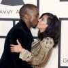 Kanye West et Kim Kardashian aux 57e Grammy Awards à Los Angeles. Le 8 février 2015.