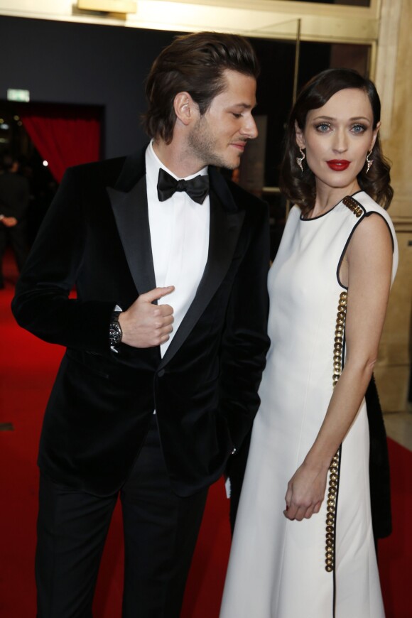 Gaspard Ulliel et sa compagne Gaëlle - 40e cérémonie des César au théâtre du Châtelet à Paris, le 20 février 2015.