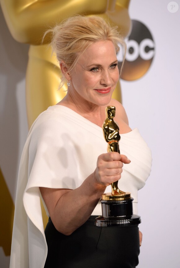 Patricia Arquette - Press Room lors de la 87e cérémonie des Oscars à Hollywood, le 22 février 2015.