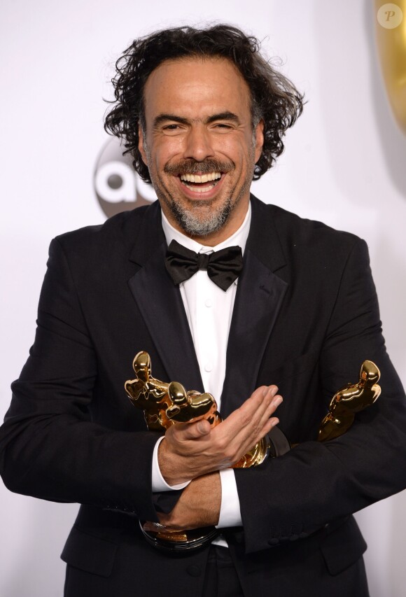 Alejandro Gonzalez Inarritu - Press Room lors de la 87e cérémonie des Oscars à Hollywood, le 22 février 2015.