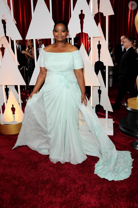 Octavia Spencer (robe Tadashi Shoji) - 87e cérémonie des Oscars le 22 février 2015 à Los Angeles