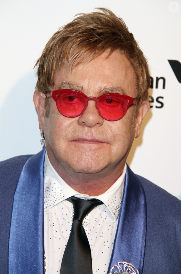 Elton John - Soirée "Elton John AIDS Foundation Oscar Party" 2015 à West Hollywood, le 22 février 2015.