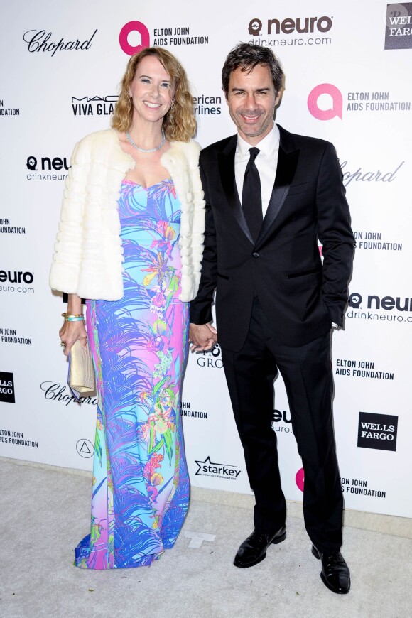 Eric McCormack, Janet Holden - Soirée "Elton John AIDS Foundation Oscar Party" 2015 à West Hollywood, le 22 février 2015.