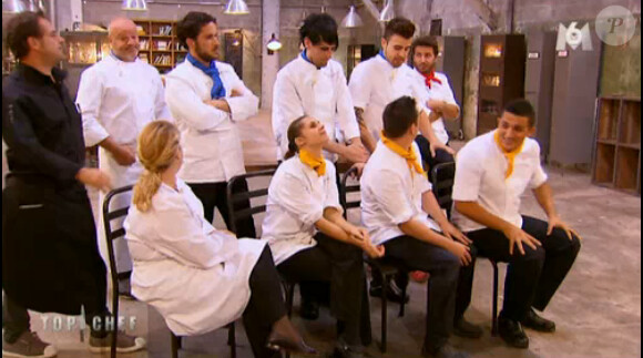 Les équipes attendent le verdict dans Top Chef 2015, le lundi 23 février 2015, sur M6