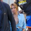 Beyonce et Jay-Z sortent après avoir déjeuné ensemble au Gracias Madre à West Hollywood, le 24 février 2015