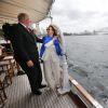 Le roi Harald V et la reine Sonja de Norvège en visite en Australie, à Sydney, le 24 février 2015