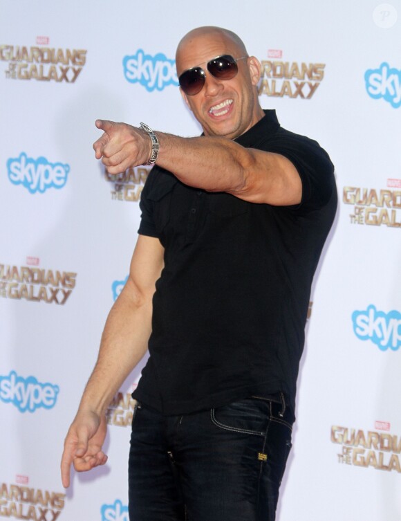 Vin Diesel - Première du film "Guardians Of The Galaxy" à Hollywood le 21 juillet 2014. 