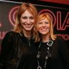 Pauline Lefèvre et Chantal Ladesou - Chantal Ladesou aux platines du restaurant "la Gioia" à Paris le 25 février 2015.
