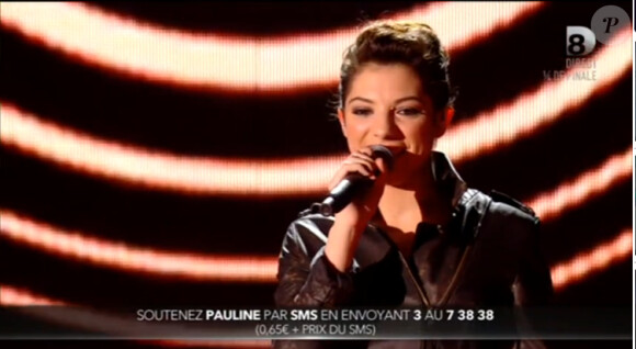 Pauline dans Nouvelle Star 2015 sur D8, le jeudi 26 février 2015.