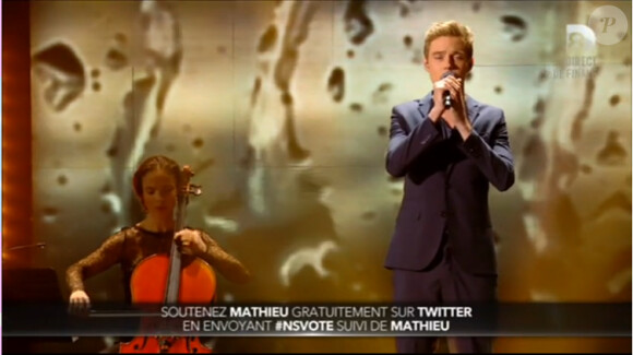 Mathieu dans Nouvelle Star 2015 sur D8, le jeudi 26 février 2015.