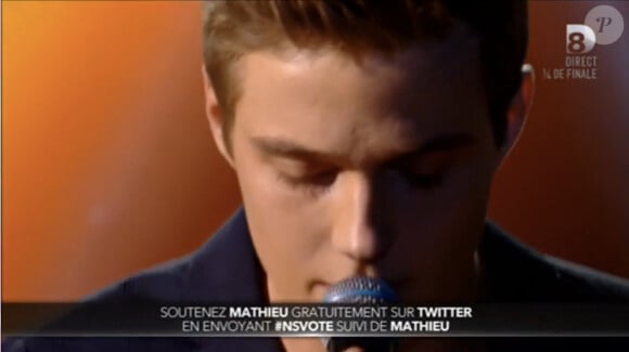 Mathieu dans Nouvelle Star 2015 sur D8, le jeudi 26 février 2015.