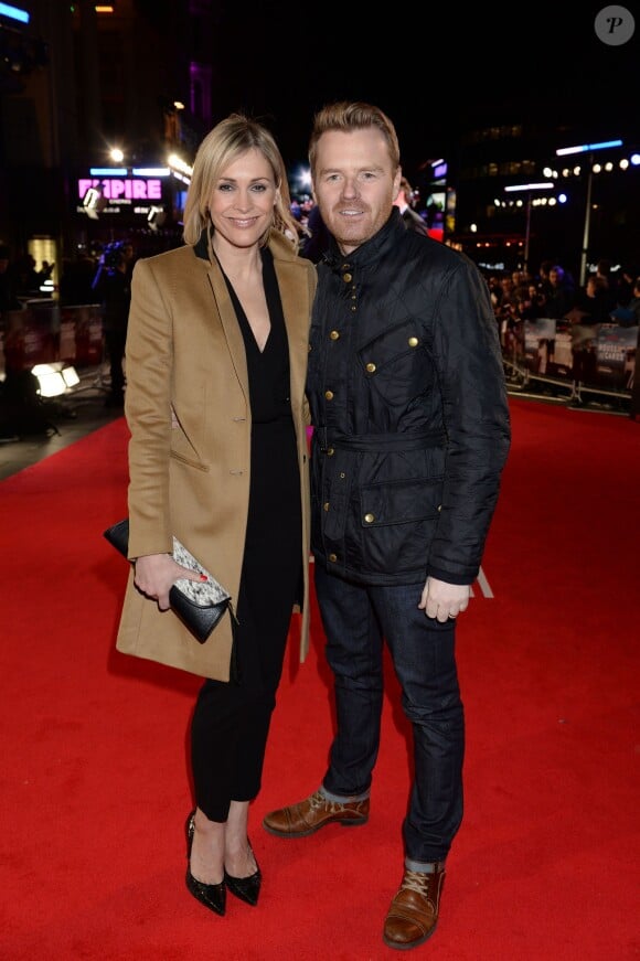 Jenni Falconer et son mari James Midgley - Première de la saison 3 de la série "House of Cards" à Londres, le 26 février 2015.