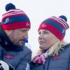 Le prince Haakon, la princesse Mette-Marit de Norvège - La famille royale suédoise et la famille royale norvégienne assistent aux Championnats du monde de ski nordique de la FIS à Falun le 28 février 2015