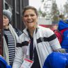 La princesse Victoria de Suède - La famille royale suédoise et la famille royale norvégienne assistent aux Championnats du monde de ski nordique de la FIS à Falun le 27 février 2015