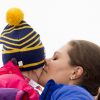 La princesse Victoria et la princesse Estelle de Suède - La famille royale suédoise assiste aux Championnats du monde de ski nordique de la FIS à Falun, le 19 février 2015.