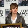 Justin Bieber pour la sortie du disque My Worlds, le 29 novembre 2010 à Madrid