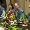 Le prince William en kimono pour un dîner dans un hôtel traditionnel de Koriyama, à Tokyo, le 28 février 2015, lors de sa visite officielle au Japon.