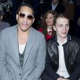 JoeyStarr, Kévin Azaïs - People à la 8ème édition du défilé Etam Lingerie à la piscine Molitor à Paris, le 3 mars 2015.