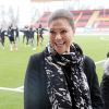La princesse Victoria et le prince Daniel de Suède visitaient le club de football de l'IFK Östersund, le 4 mars 2015, en visite dans le Jämtland.