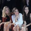 Julia Restoin-Roitfeld, Florrie, Virginie Ledoyen et Roxana Mesquida assistent au défilé H&M Studio automne-hiver 2015-2016 au Grand Palais. Paris, le 4 mars 2015.