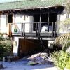 La villa, en partie incendiée, de Pierce Brosnan à Malibu. Février 2015