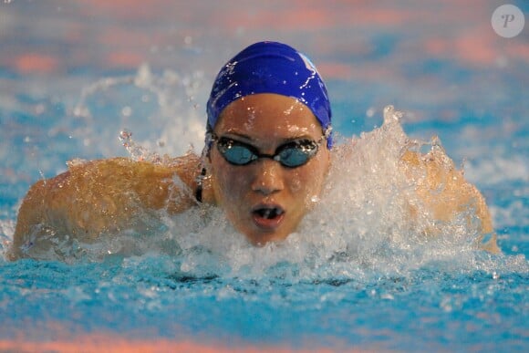 Camille Muffat lors des championnats de France à Montpellier, le 25 avril 2009