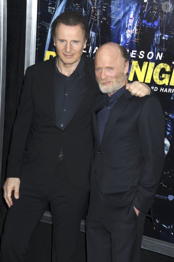 Liam Neeson, Ed Harris - Avant-première du film "Night Run" à New York le 9 mars 2015 